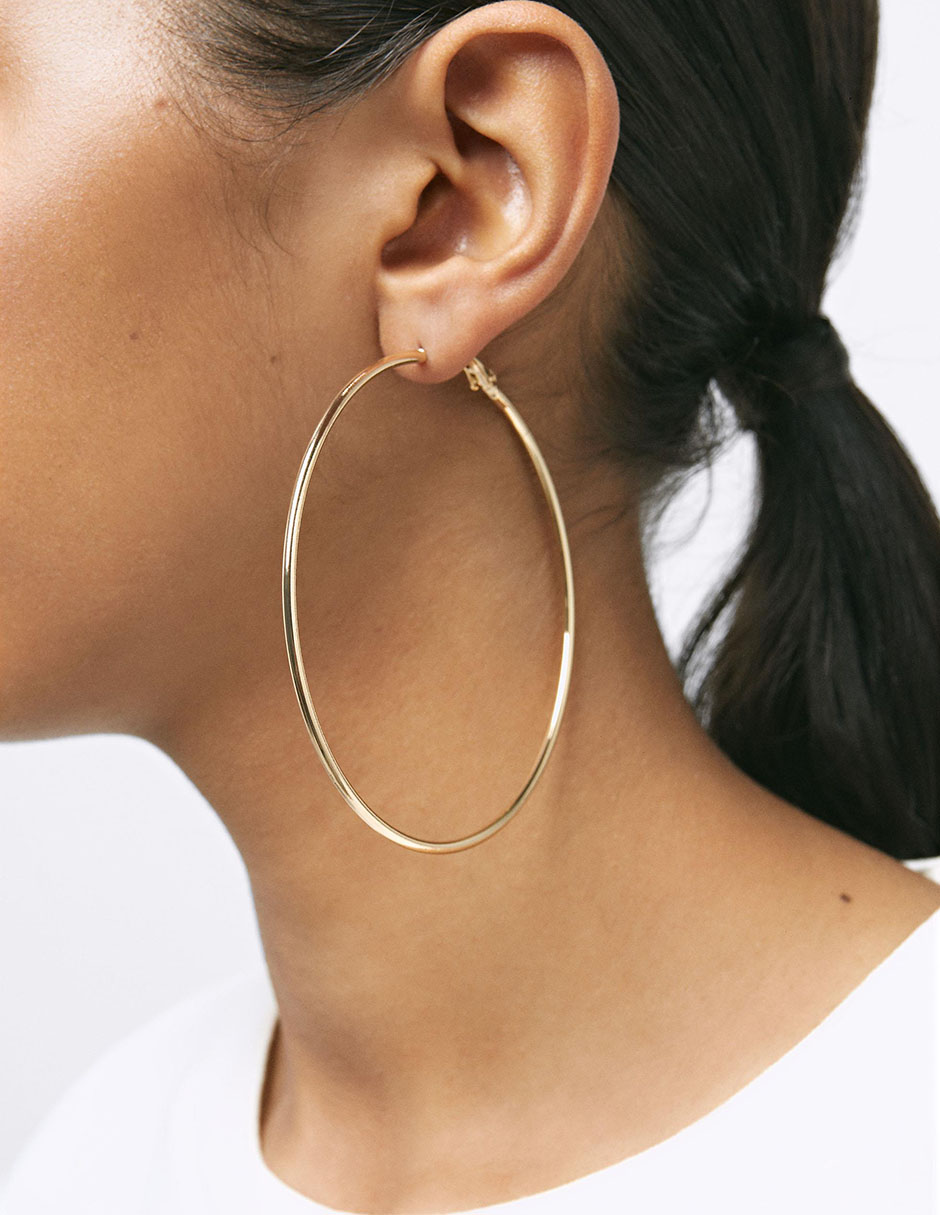 Aretes de aro Permanent - Rotative Jewellery 2