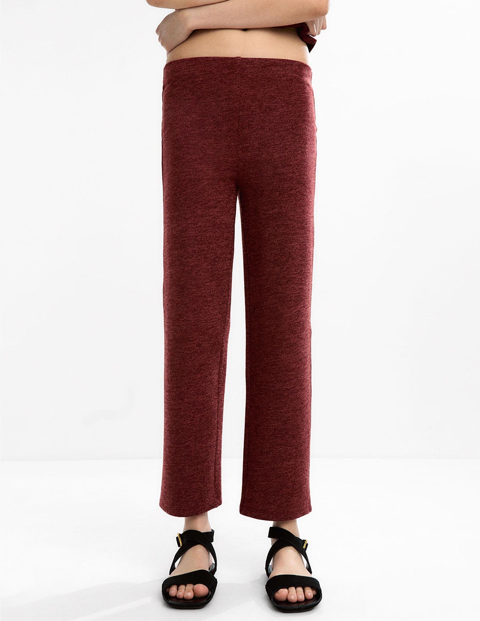 Pants regular con elástico para mujer 2