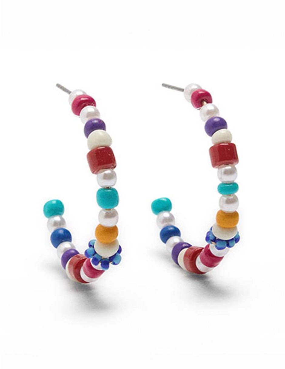 Aretes de aro con acabado pulido 1