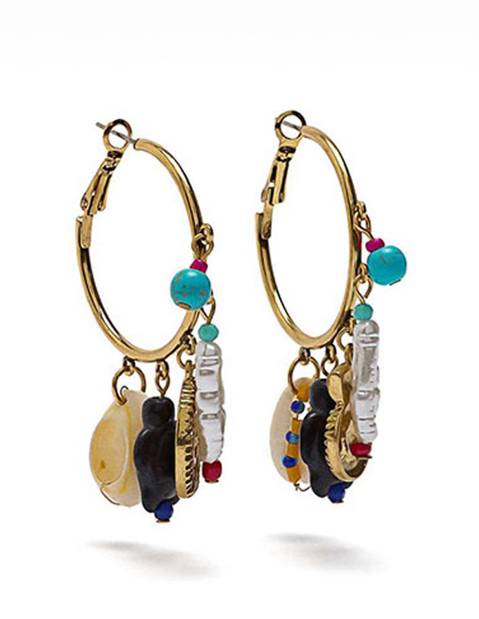 Aretes de aro con acabado pulido 1