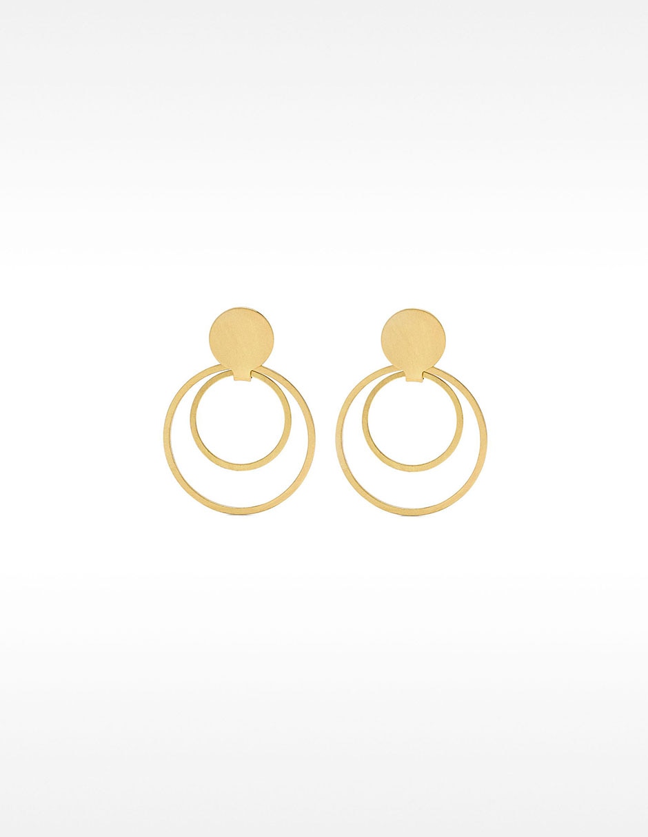 Aretes de aro Permanent - Rotative Jewellery con acabado pulido Aretes de aro Permanent - Rotative Jewellery con acabado pulido