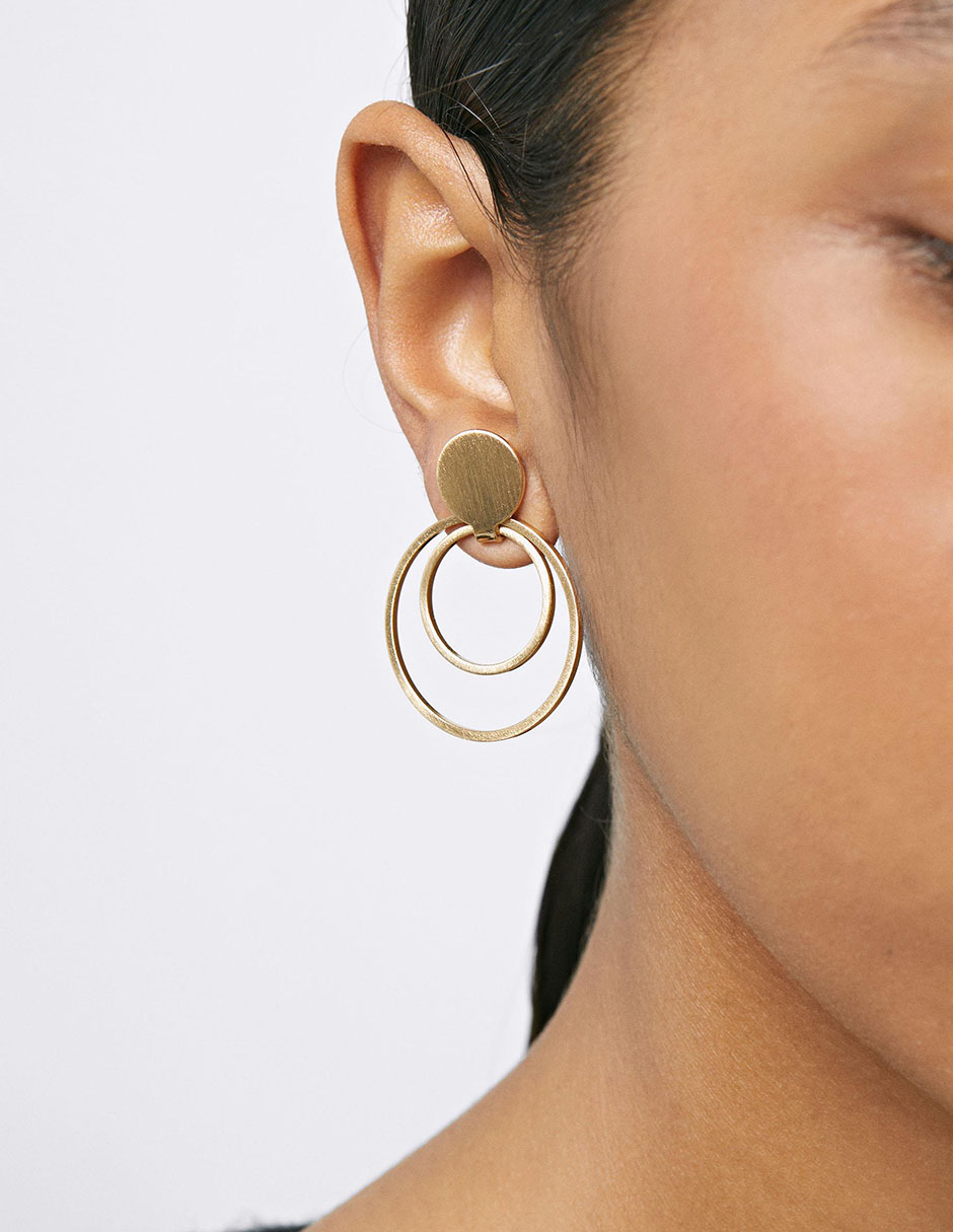 Aretes de aro Permanent - Rotative Jewellery con acabado pulido 2