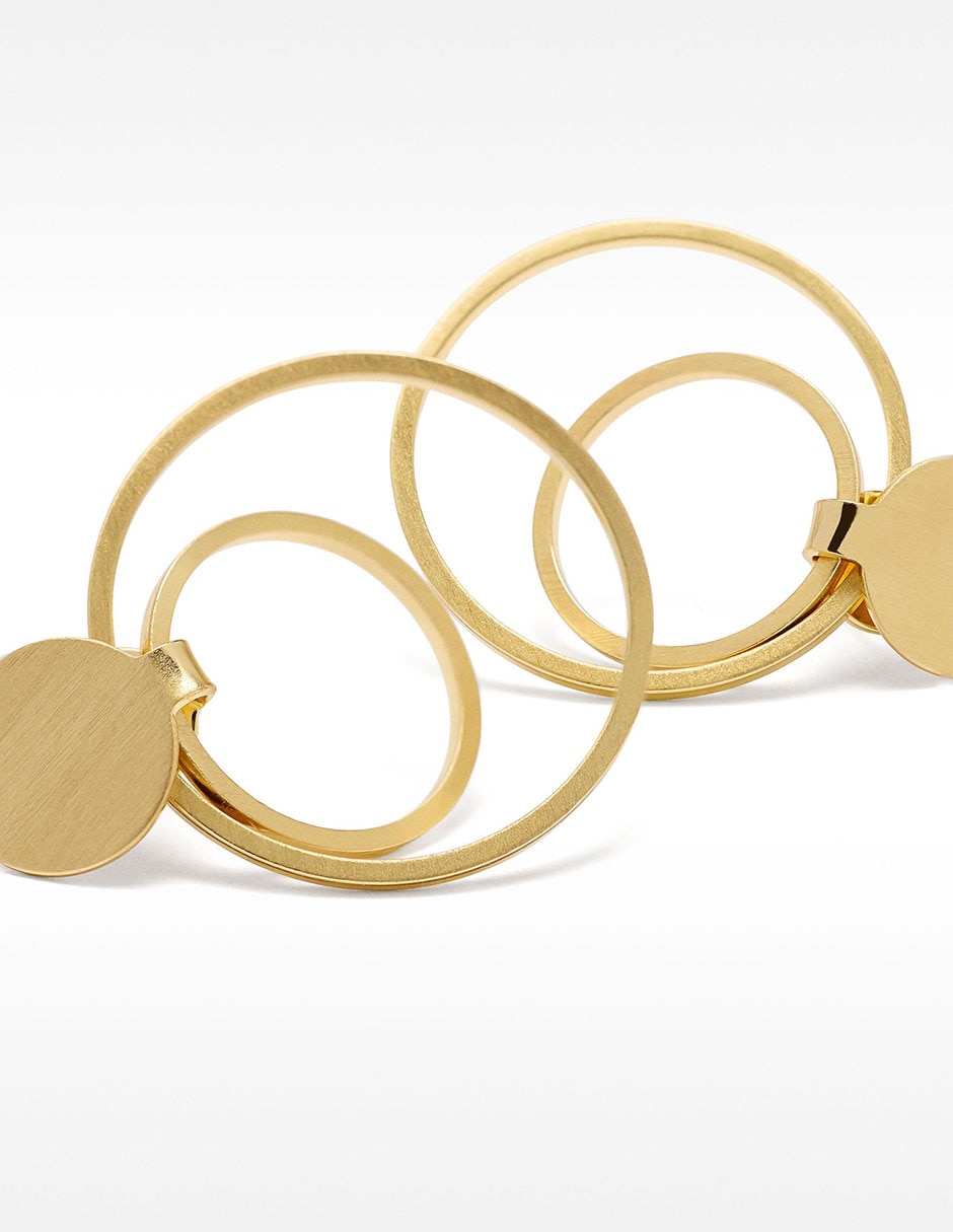Aretes de aro Permanent - Rotative Jewellery con acabado pulido 3