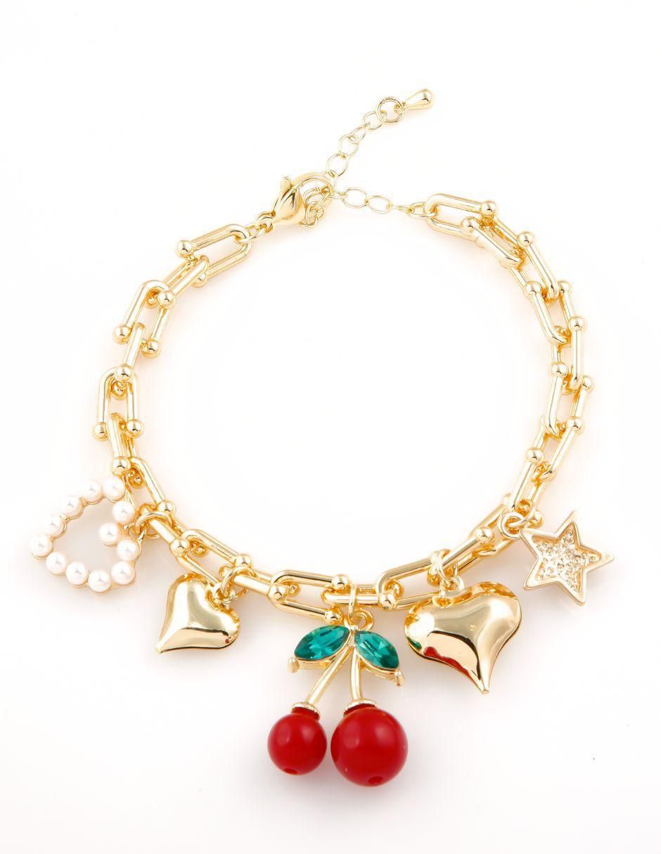 Set collar cereza Cherry Love con acabado baño de oro 18 K 2