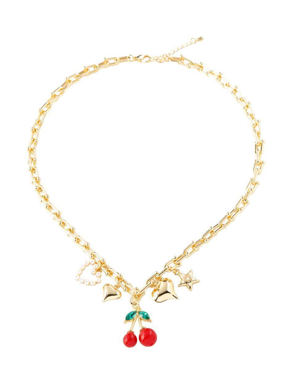 Set collar cereza Cherry Love con acabado baño de oro 18 K 3