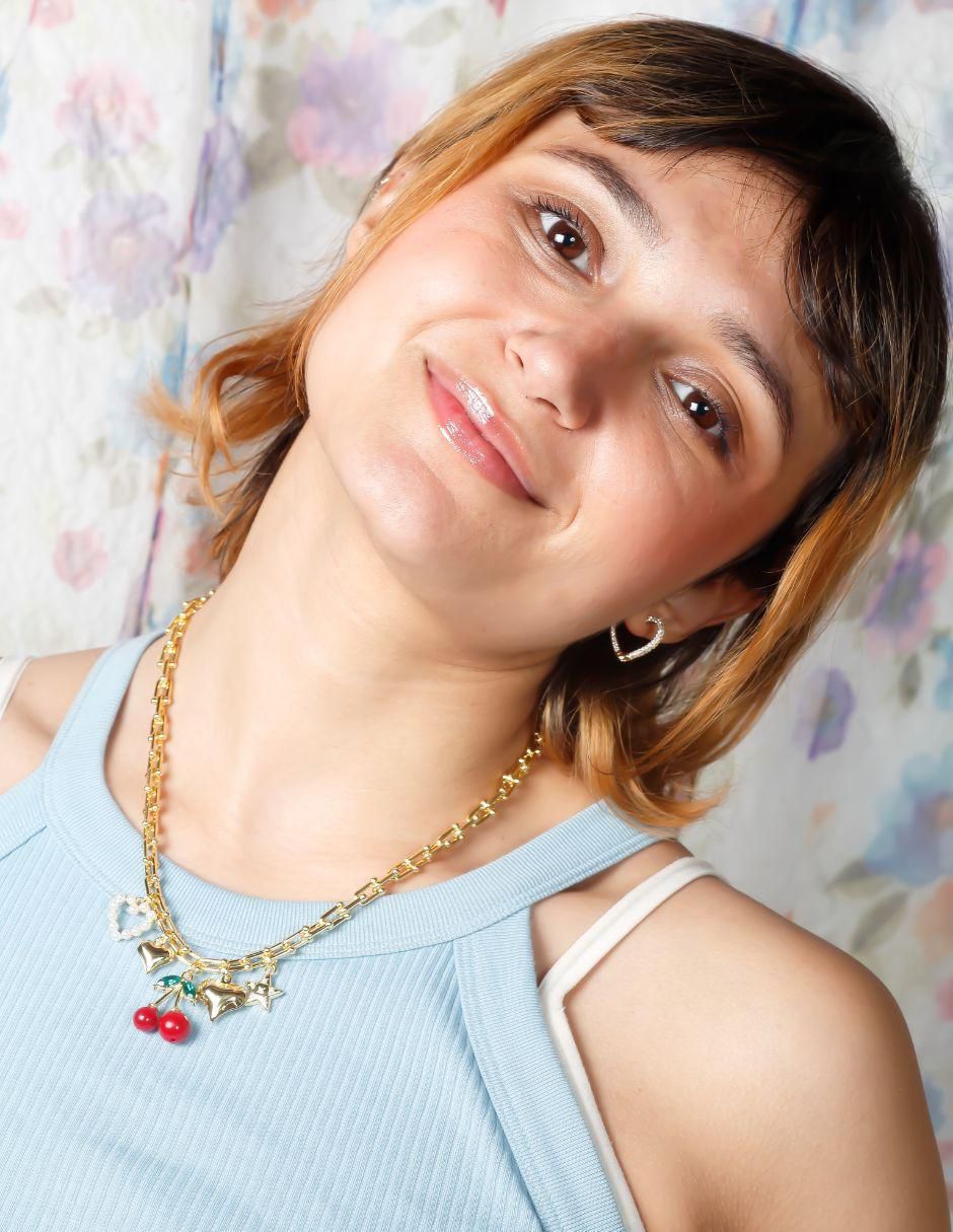 Set collar cereza Cherry Love con acabado baño de oro 18 K 5