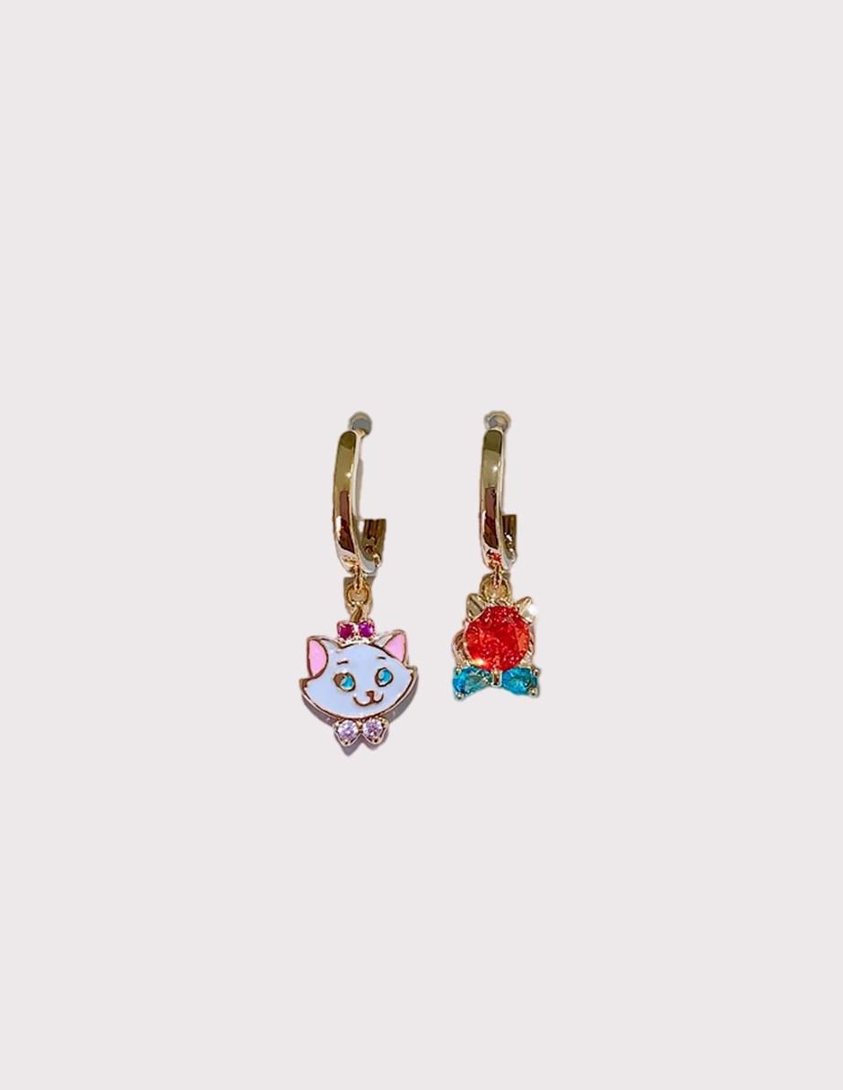 Set de aretes Marie con acabado pulido 2