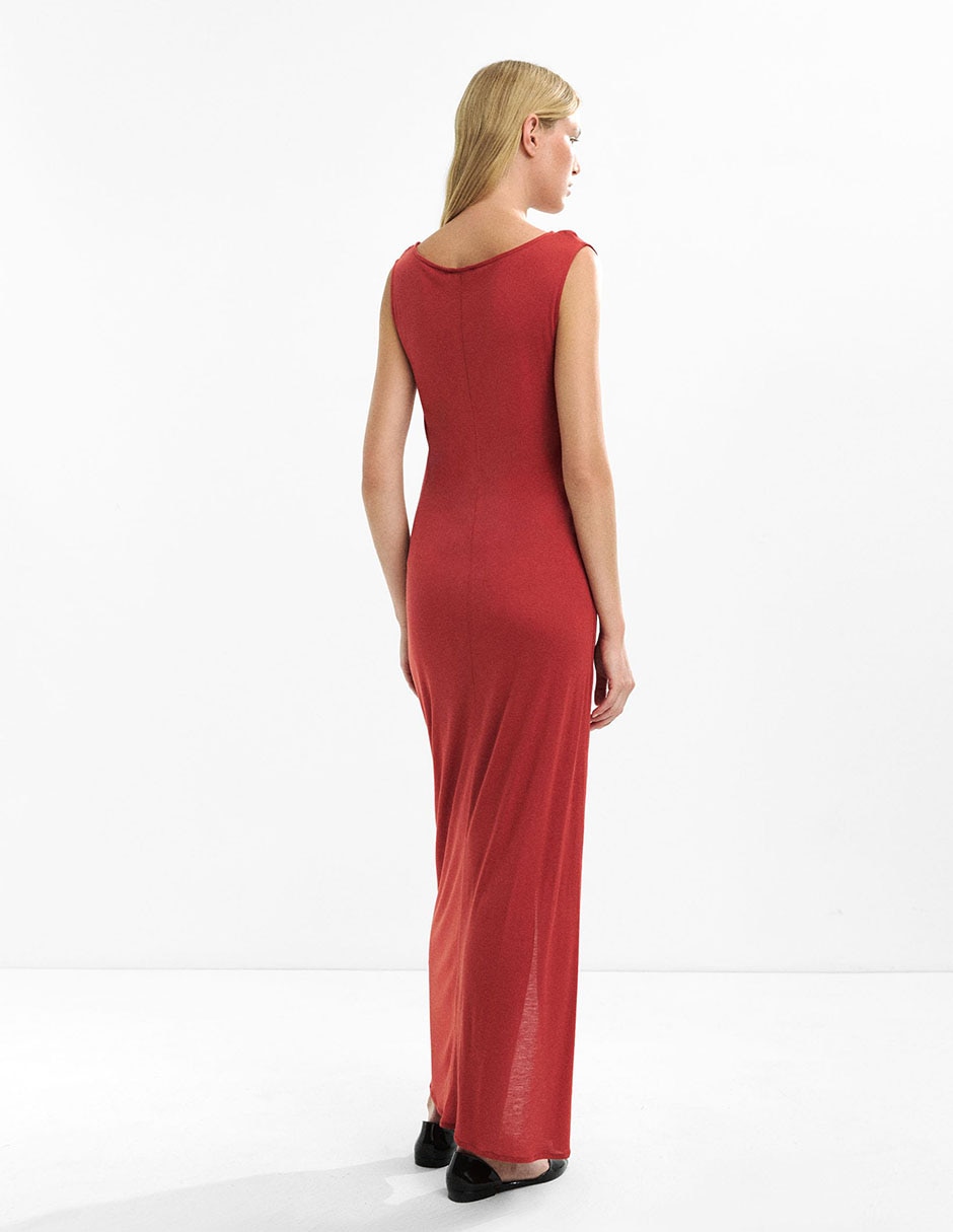 Vestido midi casual t2 junho para mujer