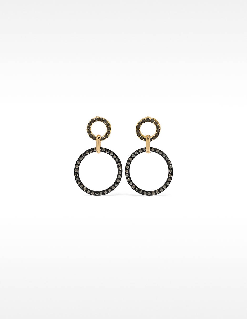 Aretes redondos con acabado pavé Aretes redondos con acabado pavé