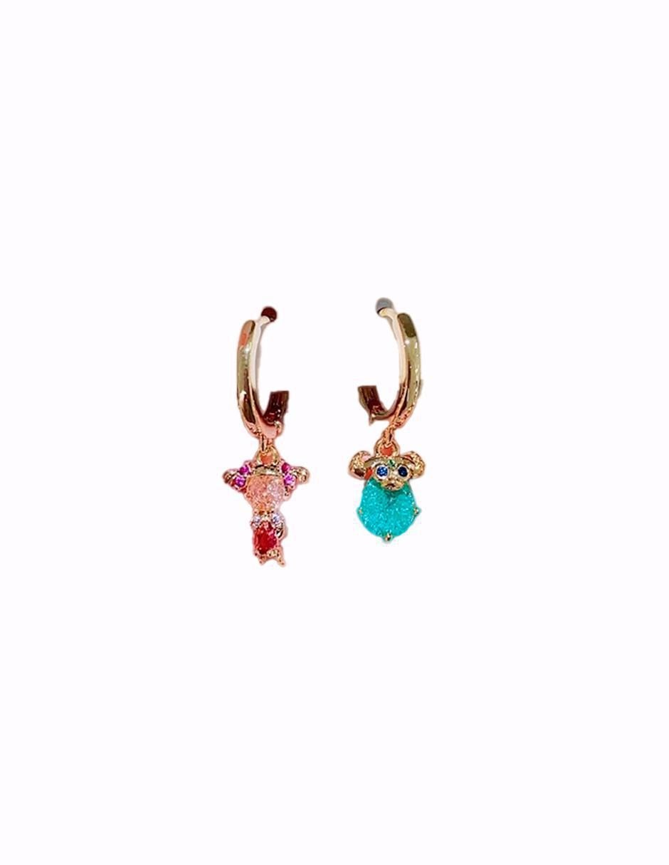 Set de aretes Monsters Inc con acabado pulido 2