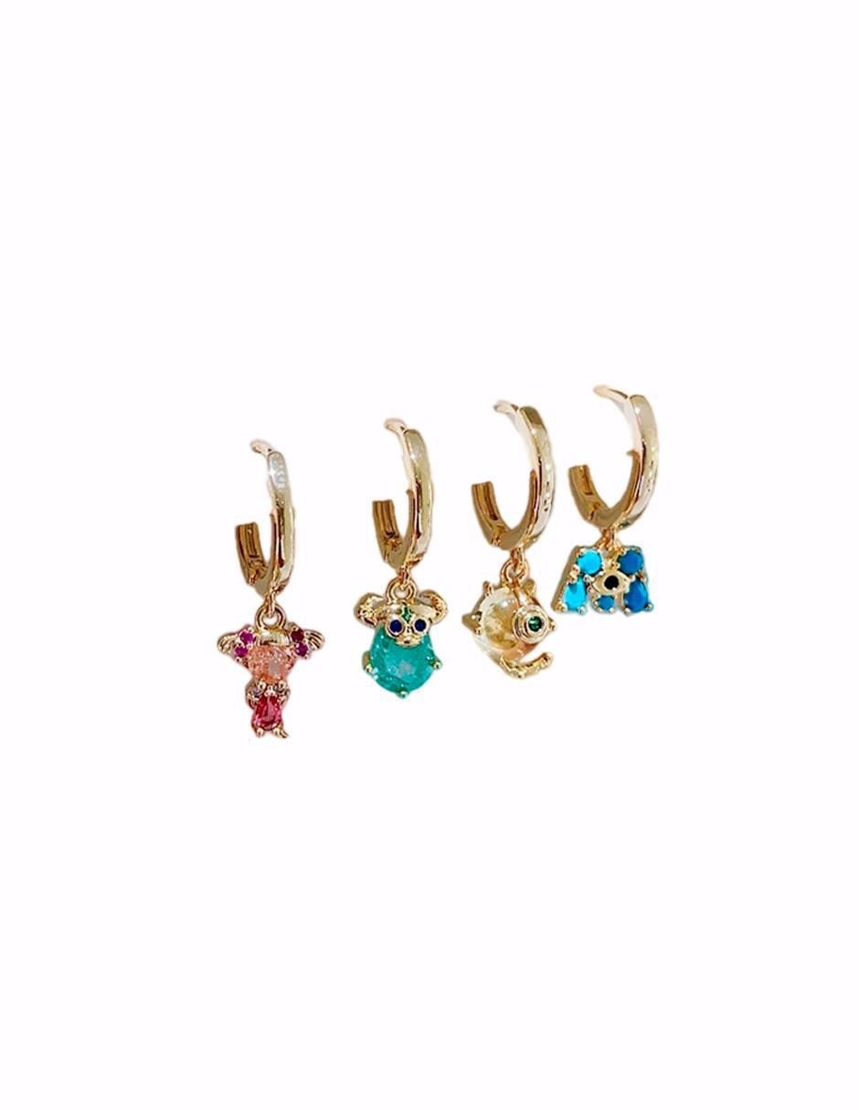 Set de aretes Monsters Inc con acabado pulido 3