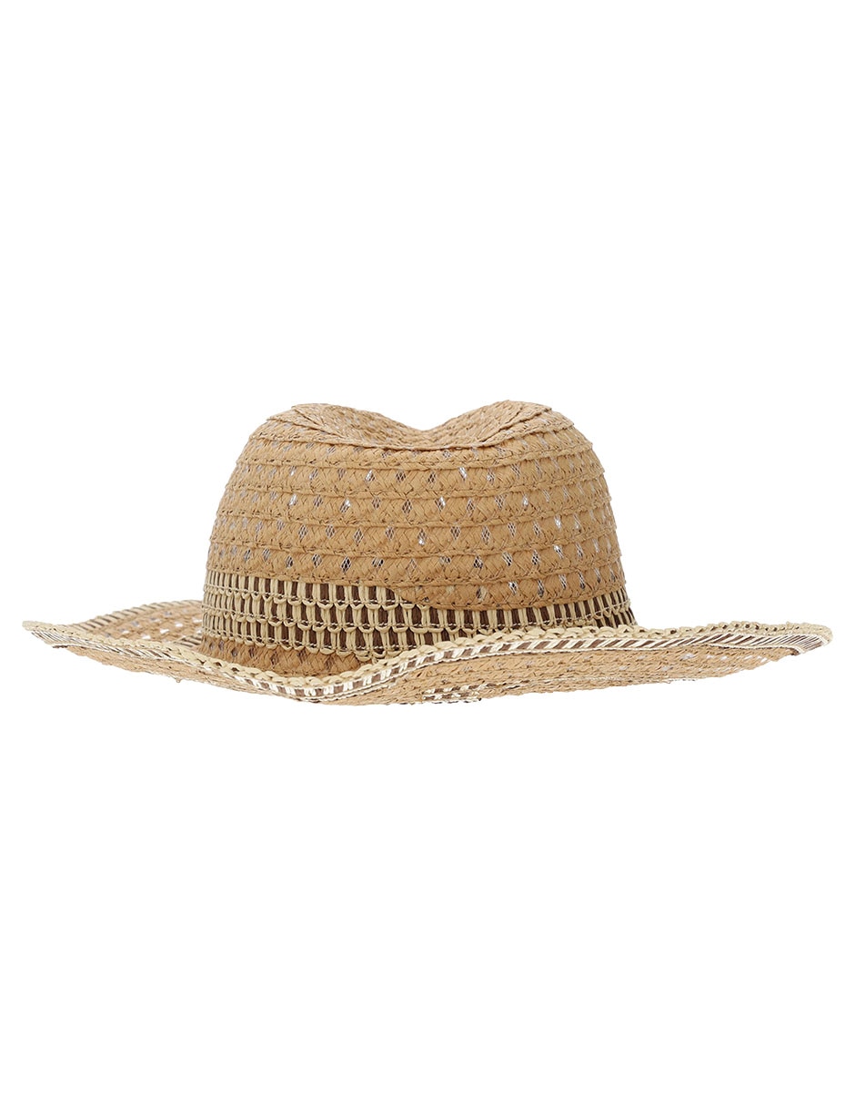 Sombrero ala mediana Map estampado corte láser