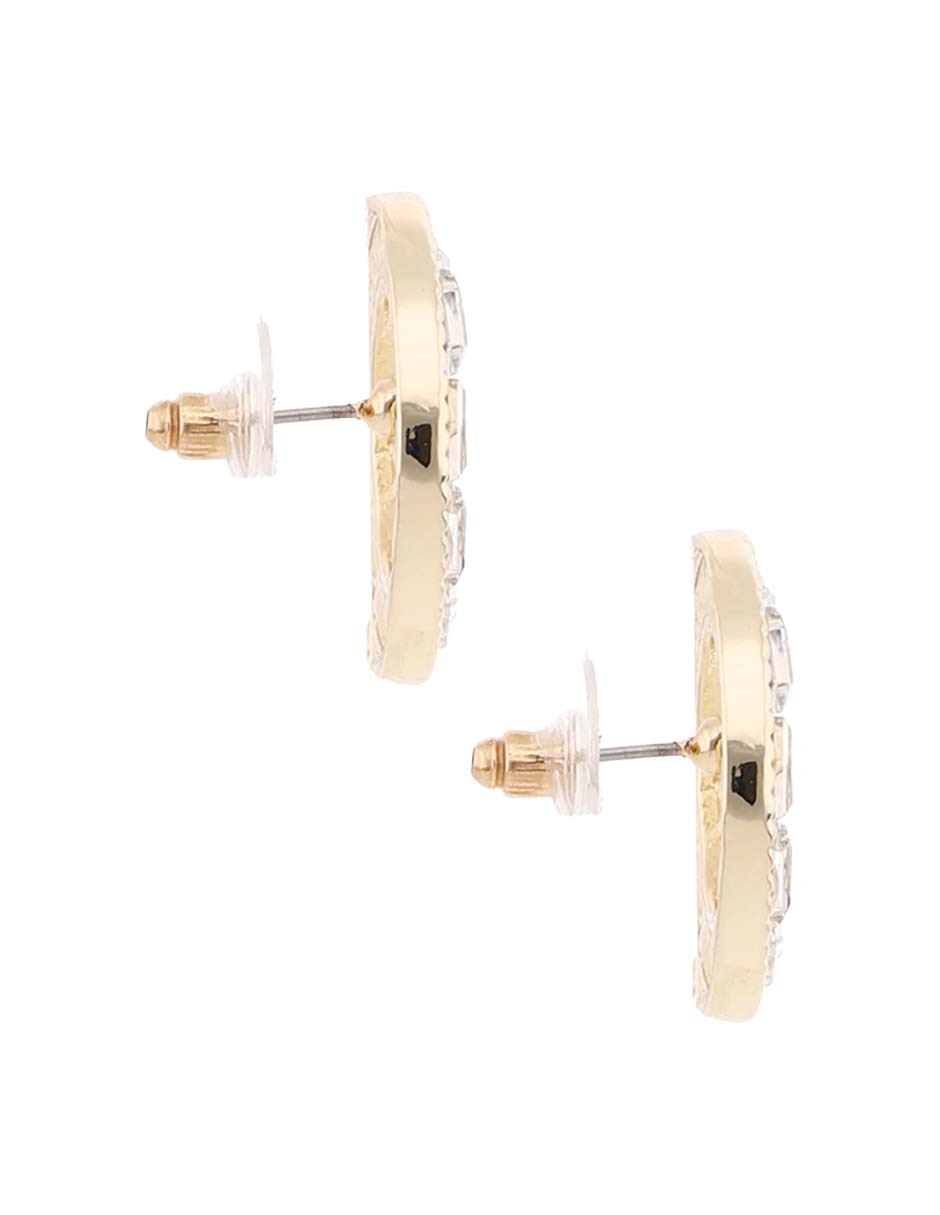 Aretes cortos circulares Map con acabado liso