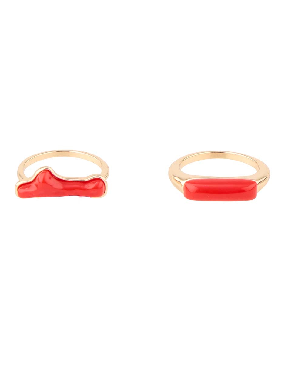 Set anillo brillante