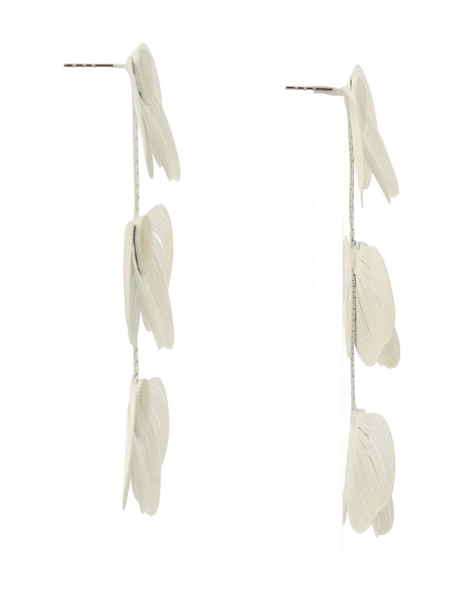 Aretes largos map con acabado mate