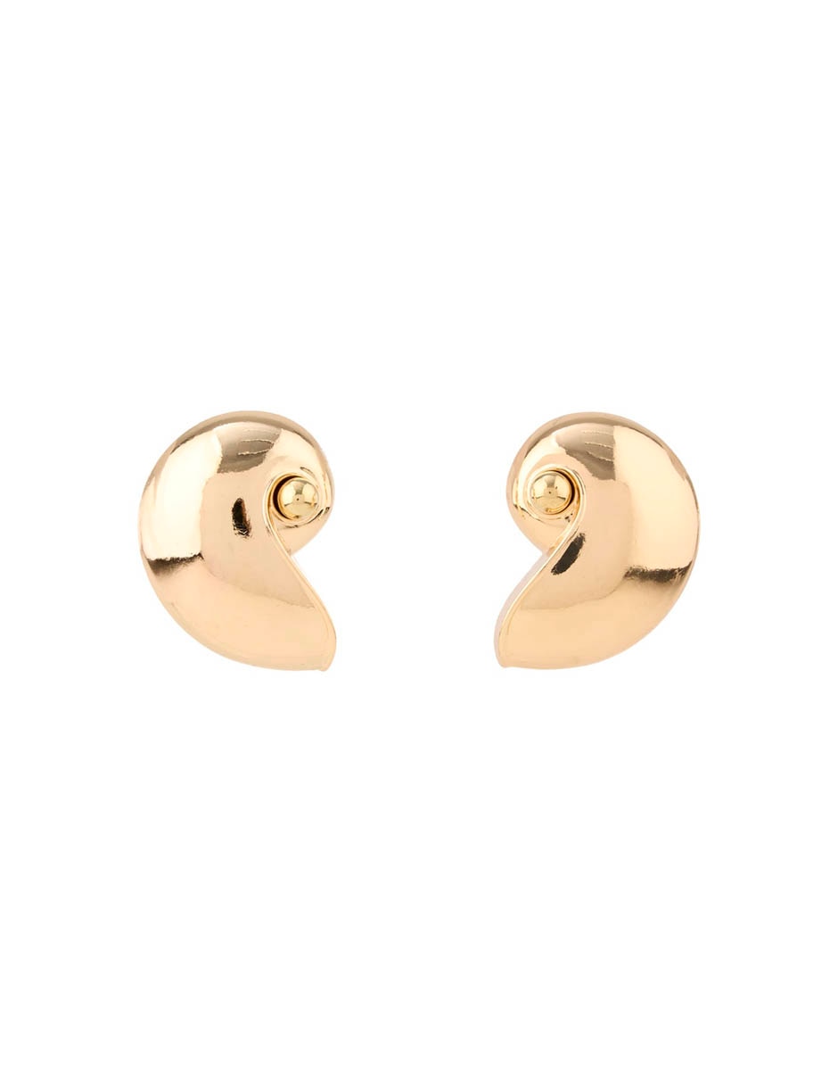 Aretes Largos Map Con Acabado Brillante