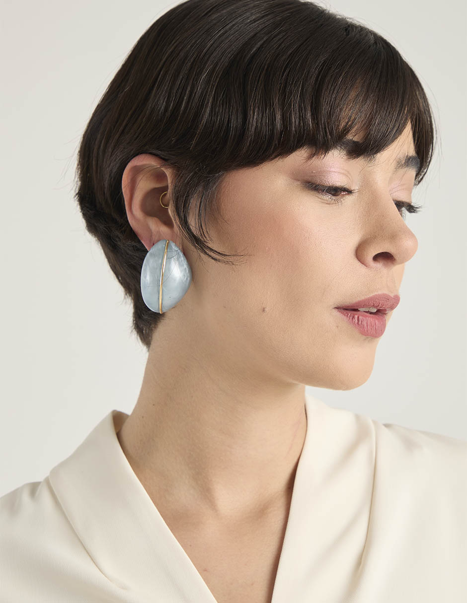Aretes largos acabado pulido