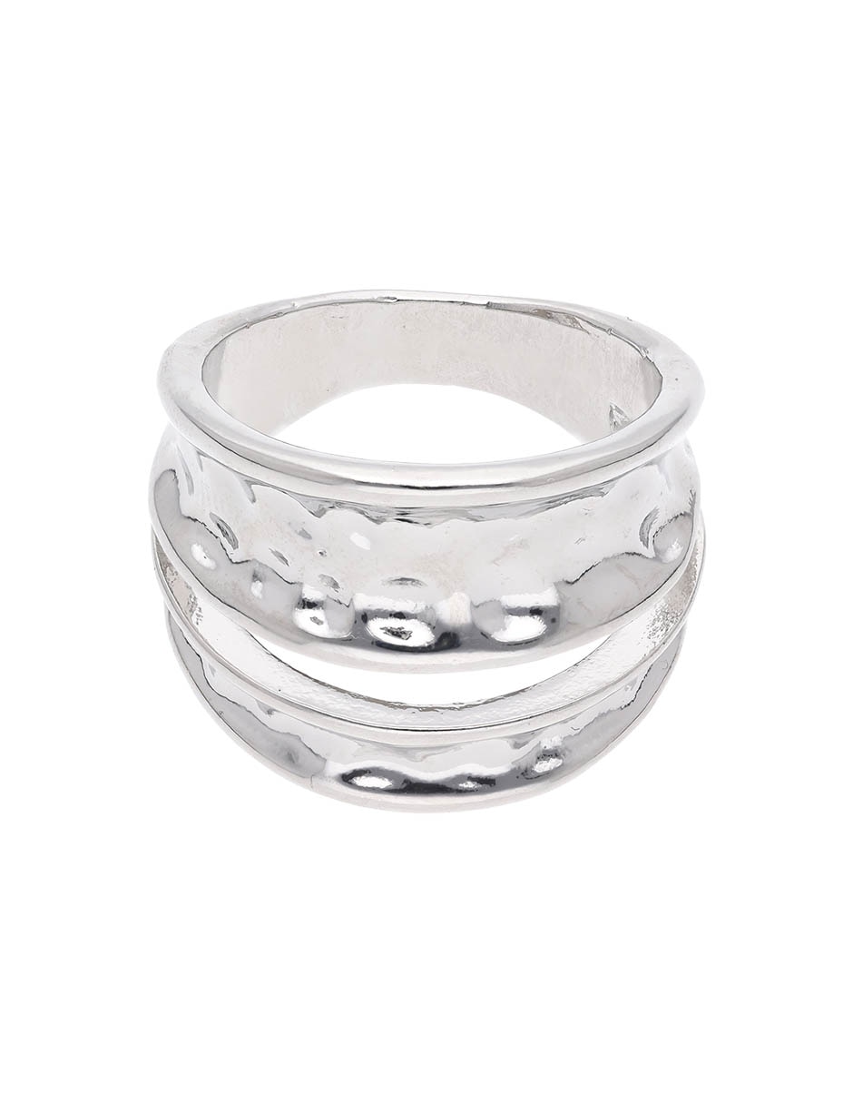 Anillo redondo martillado Anillo redondo martillado