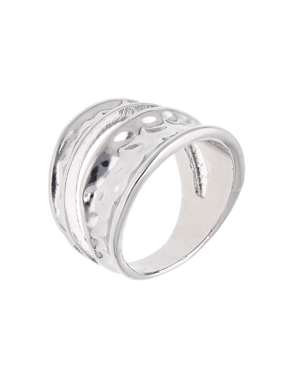 Anillo redondo martillado 3
