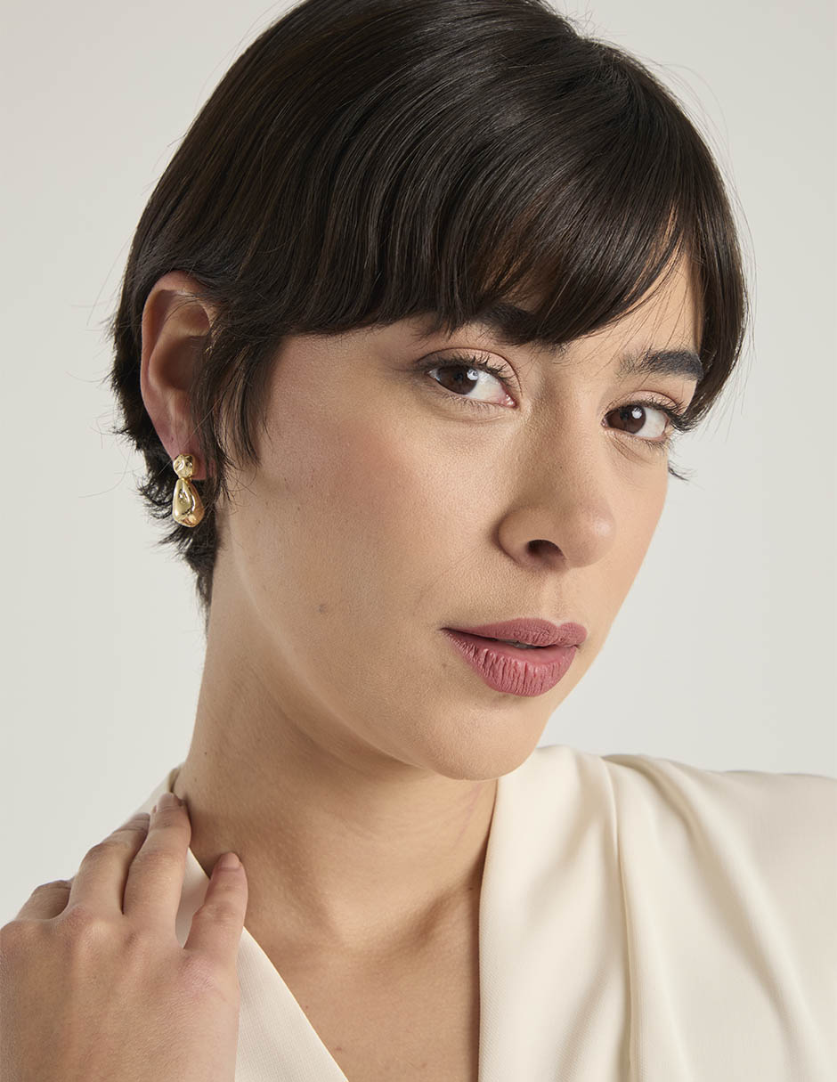 Aretes con acabado brillante 4