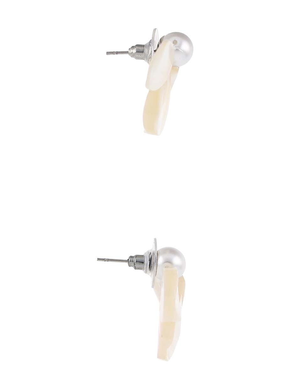 Aretes largos de flor 3