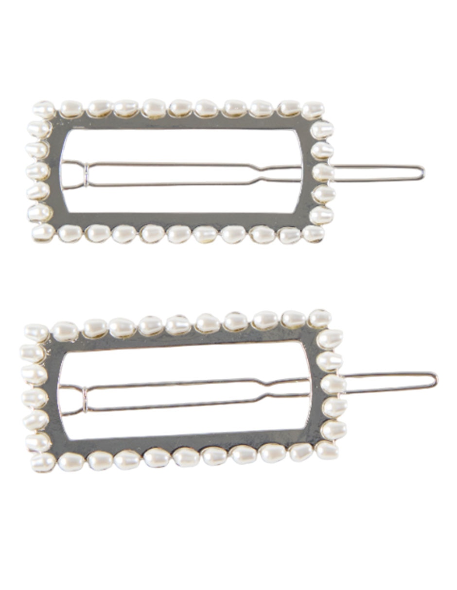 Set de broches para cabello Map con acabado brillante