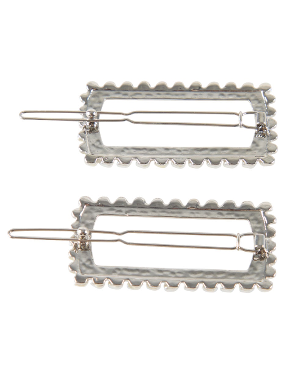 Set de broches para cabello Map con acabado brillante