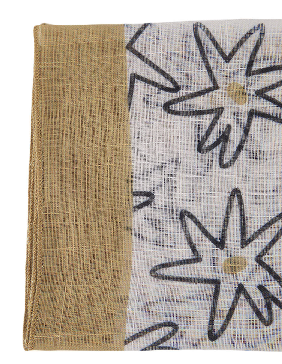 Mascada Con Estampado Floral Para Mujer 3