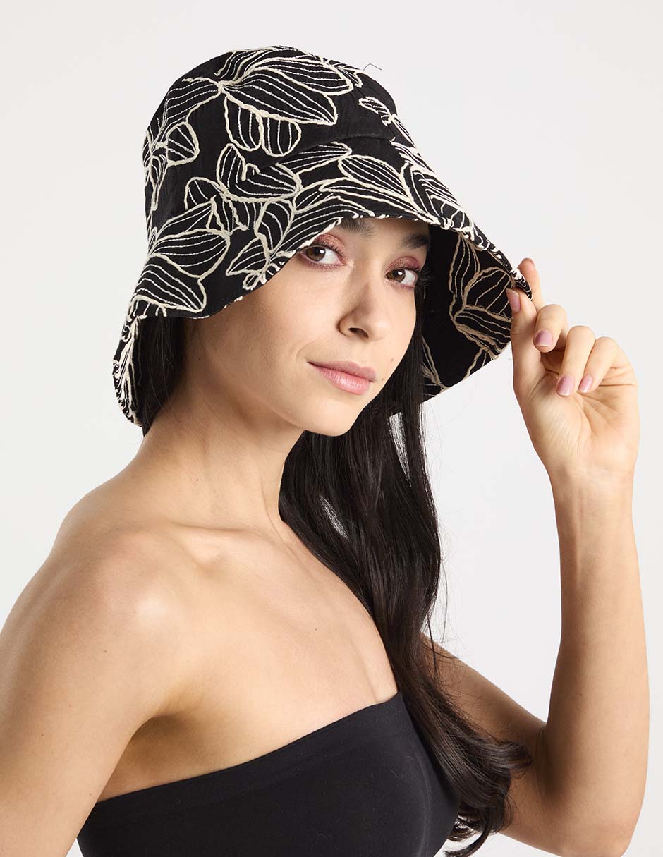 Sombrero bucket estampado floral 2
