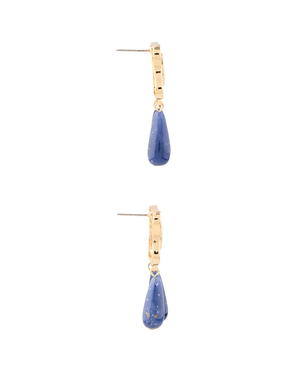 Aretes largos con acabado pulido 3