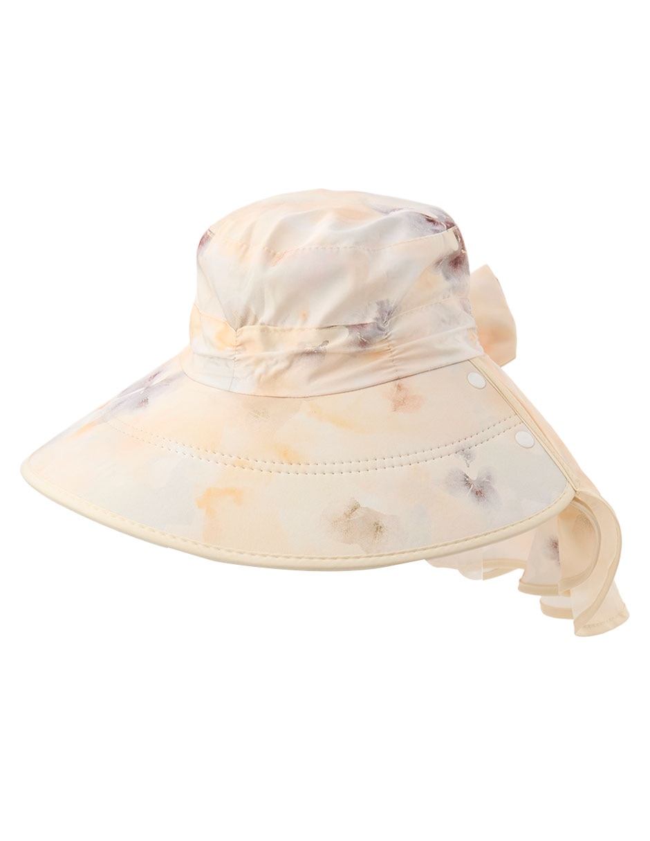 Sombrero ala ancha estampado floral 5