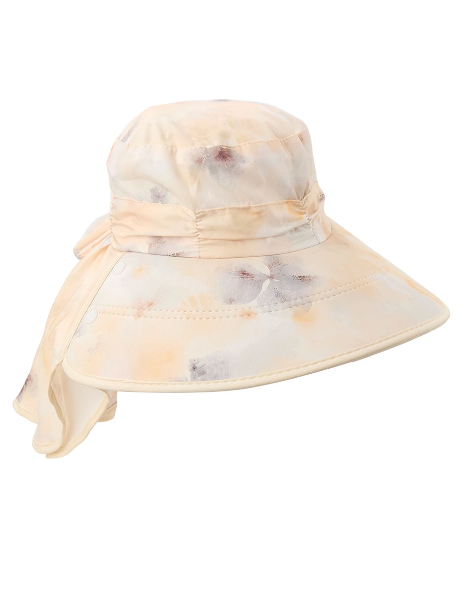Sombrero ala ancha estampado floral 4