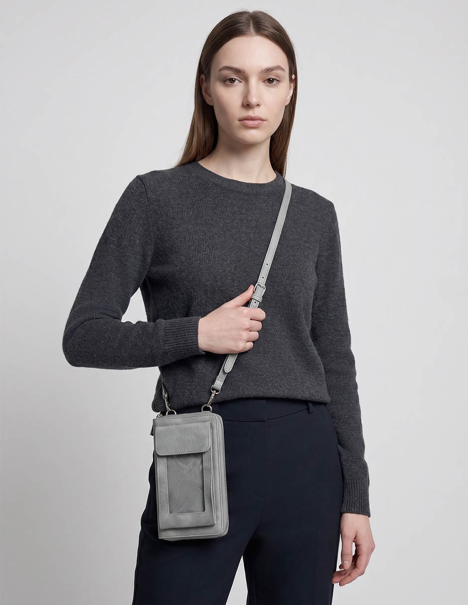 Crossbody Lba2605-018, Gris 5