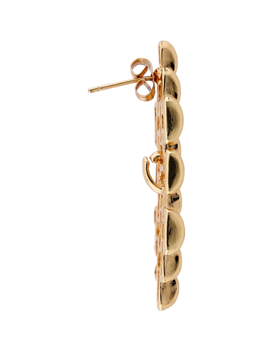 Aretes largos con acabado brillante 3