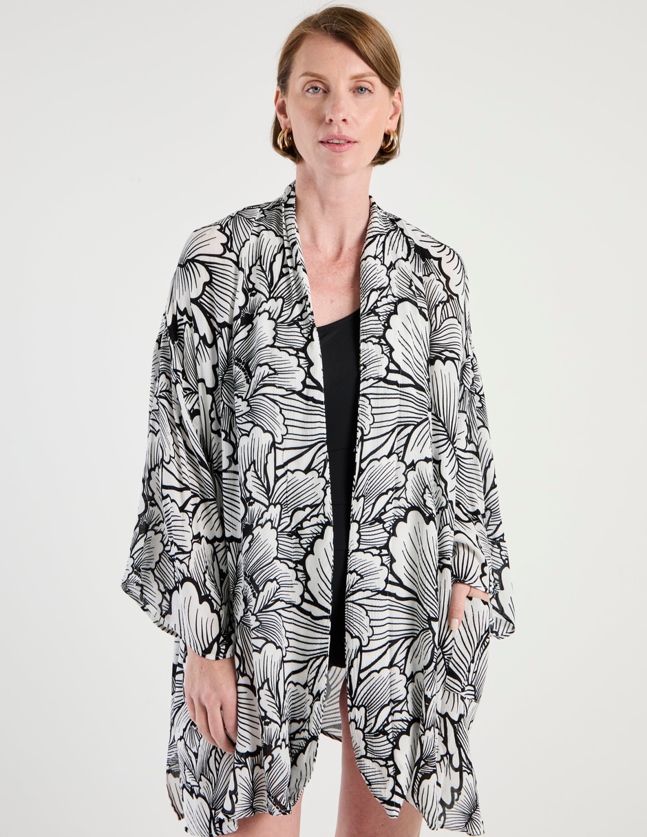 Salida de playa kimono para mujer 1