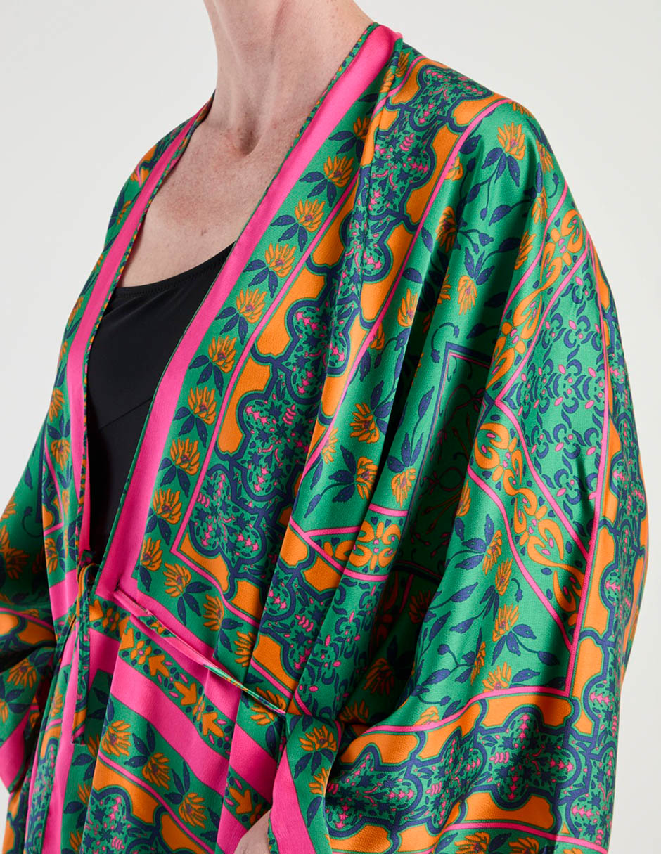 Salida de playa kimono Lien con amarre para mujer