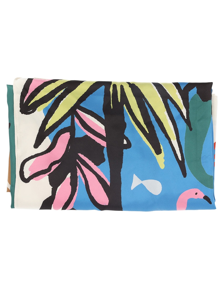 Mascada con estampado abstracto para mujer