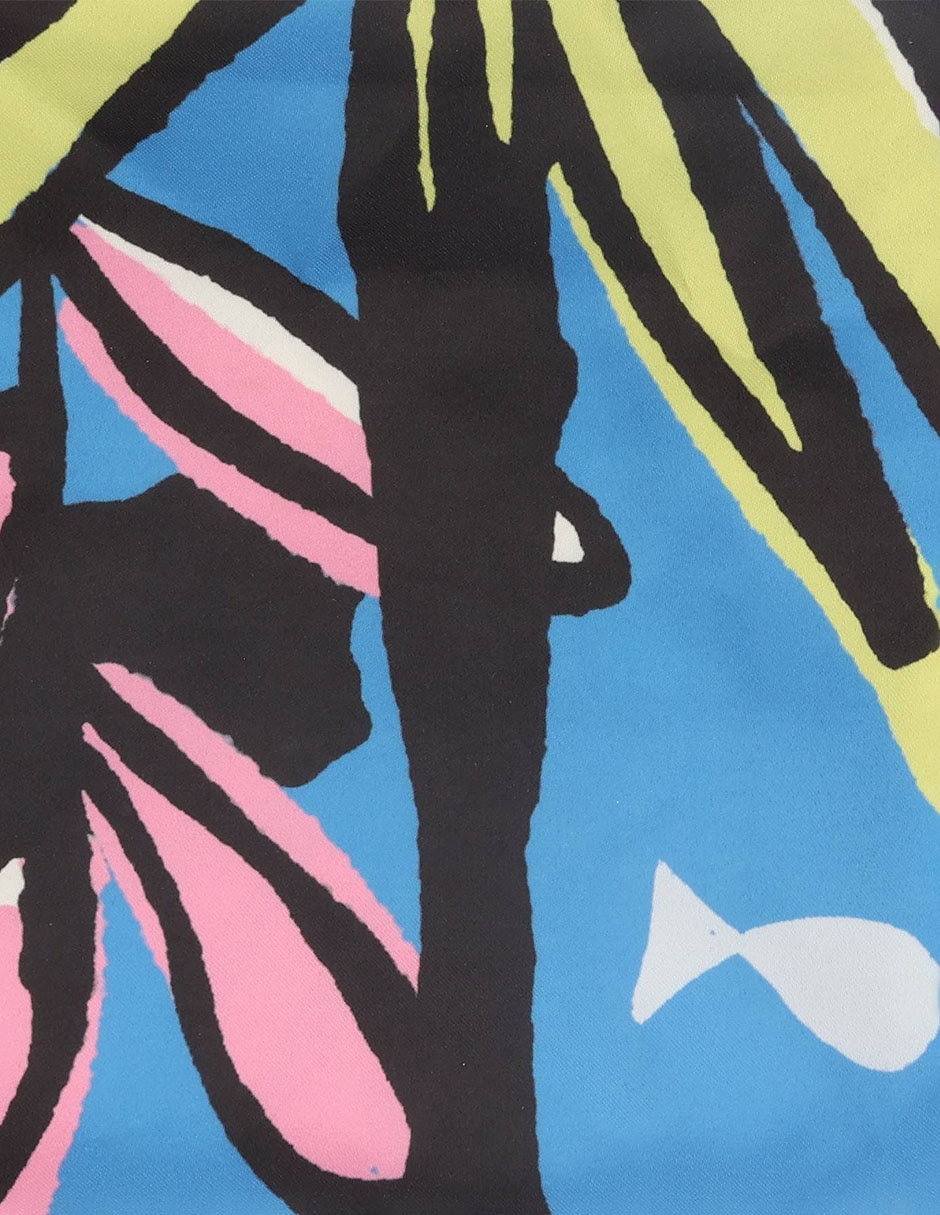 Mascada con estampado abstracto para mujer