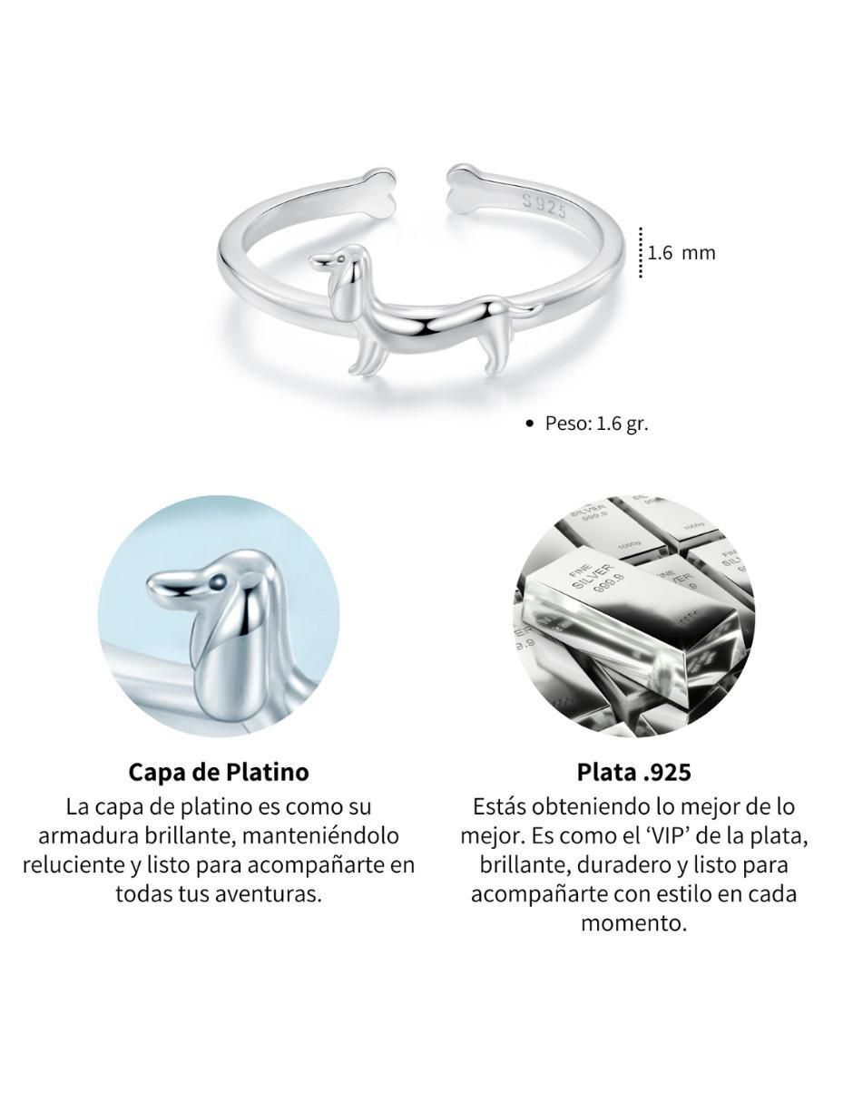 Anillo de perro Pets P 925 de plata pulido