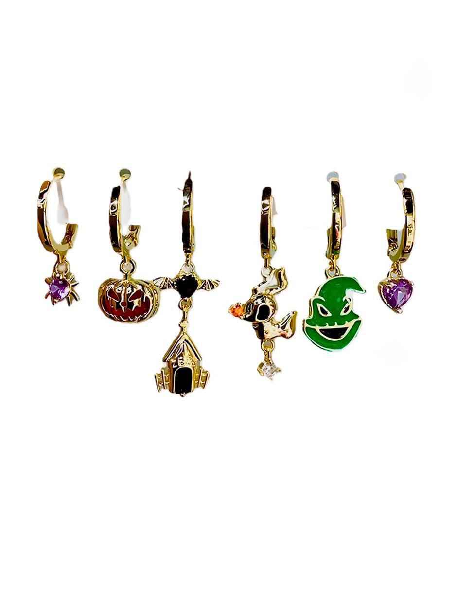 Set de aretes Jack With Zero 10 K con acabado pulido