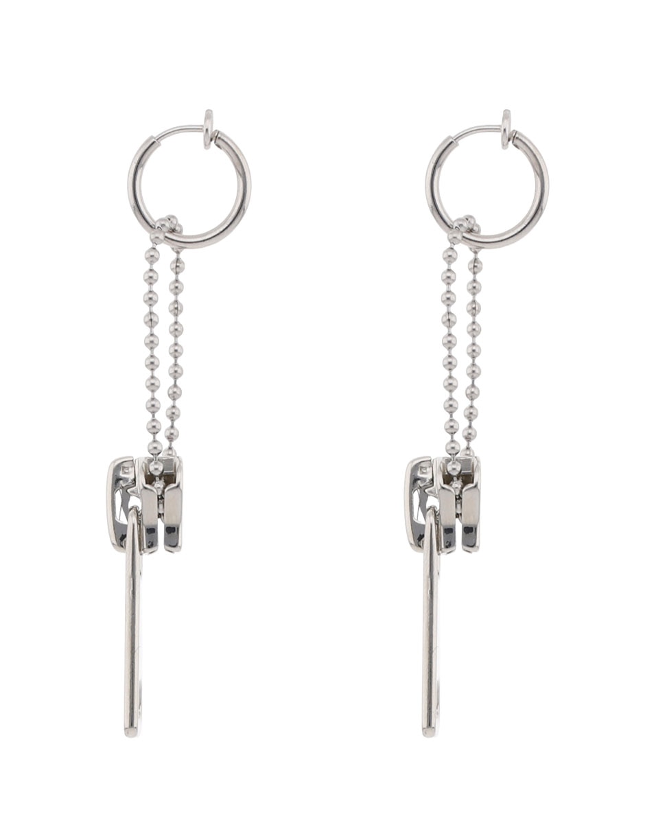 Aretes largos con acabado brillante 6