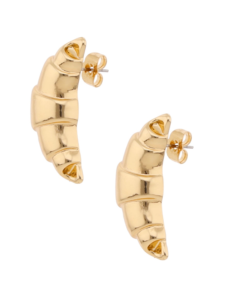 Aretes largos That's It con acabado texturizado
