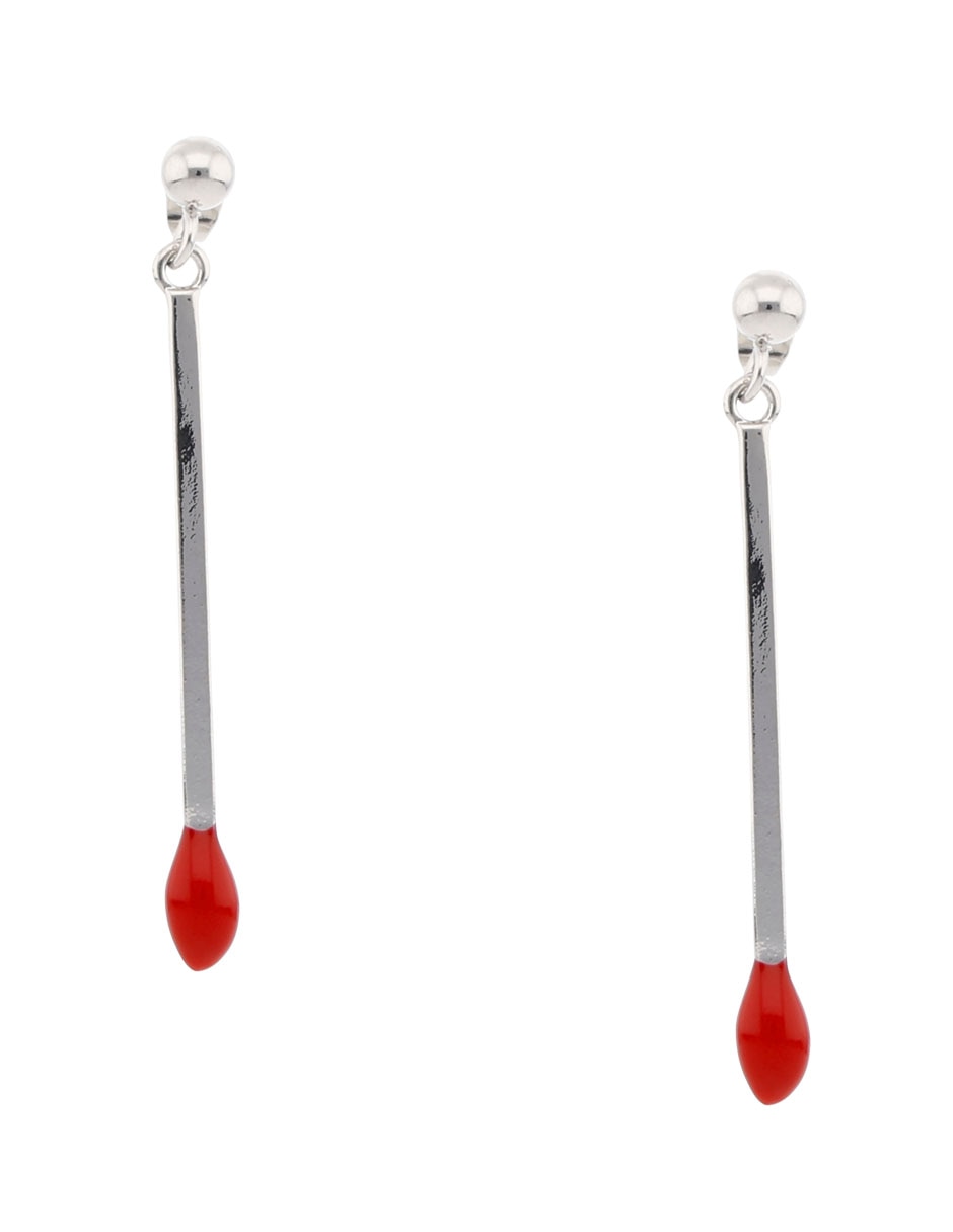 Aretes largos That's It con acabado brillante