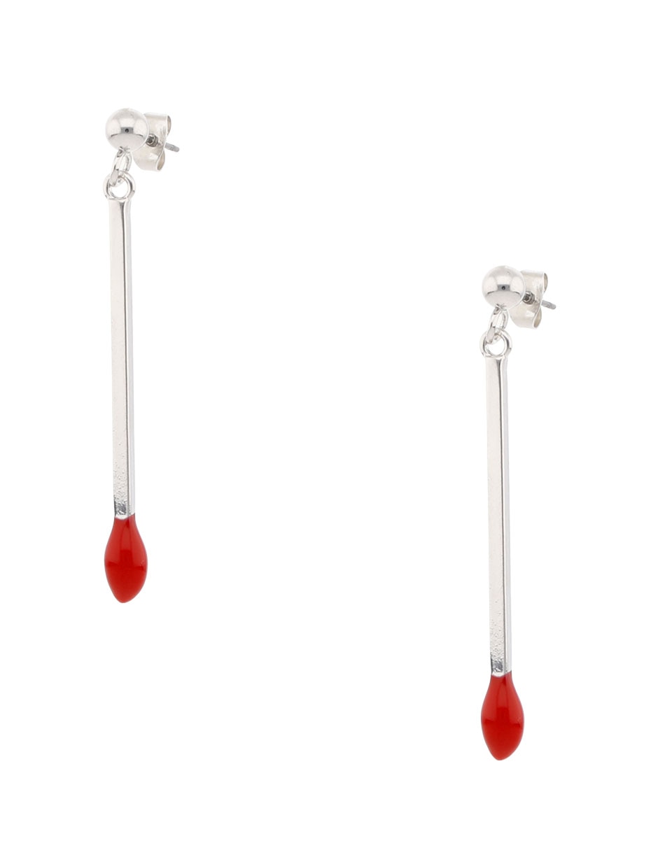 Aretes largos That's It con acabado brillante