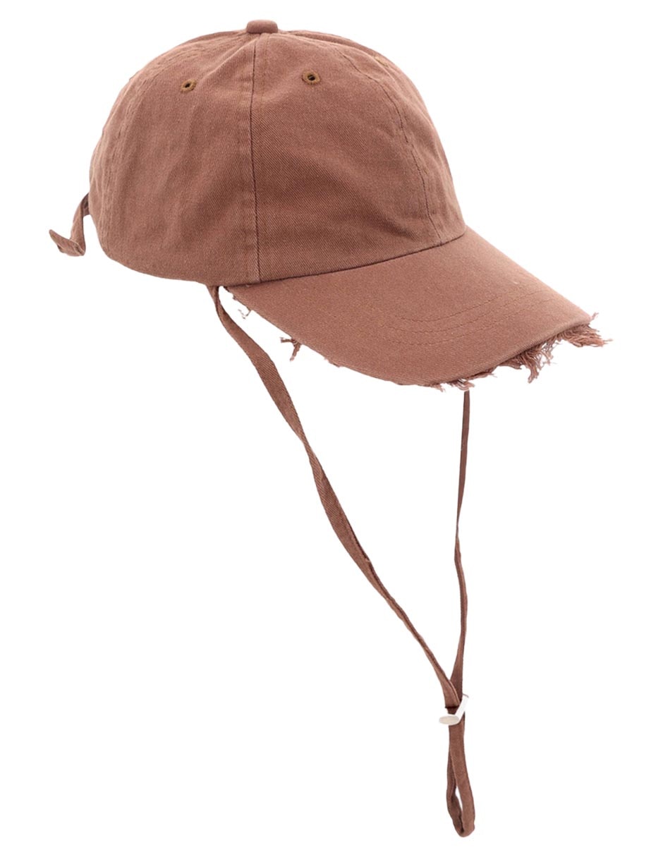 Gorra con visera curva hebilla para adulto