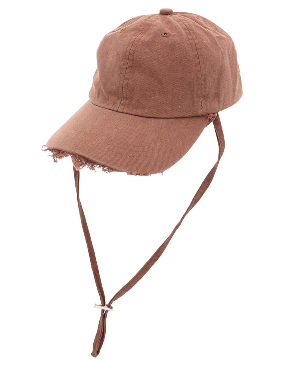 Gorra con visera curva hebilla para adulto