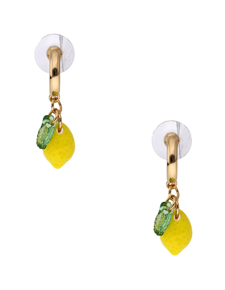 Aretes largos de limón 1