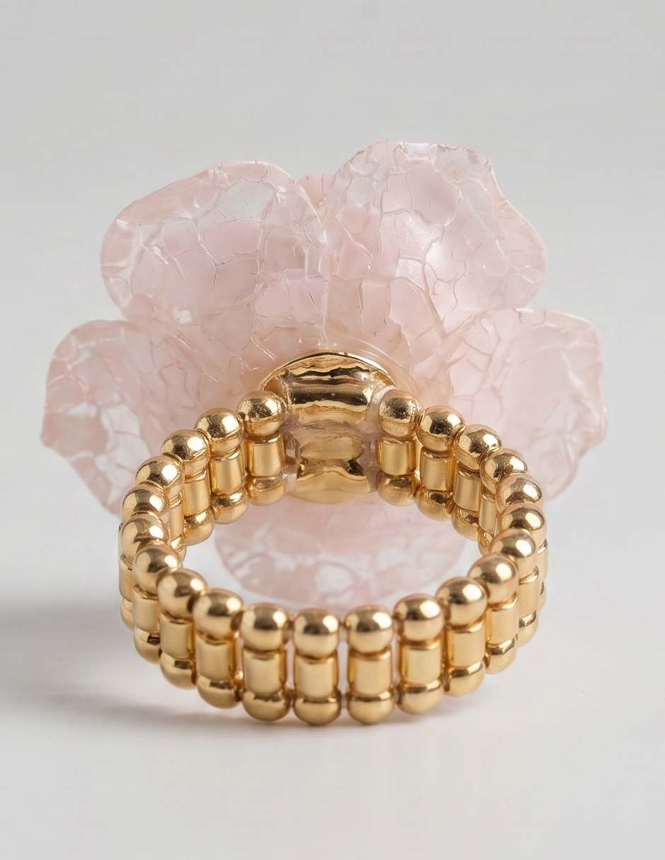 Anillo de flor brillante 3