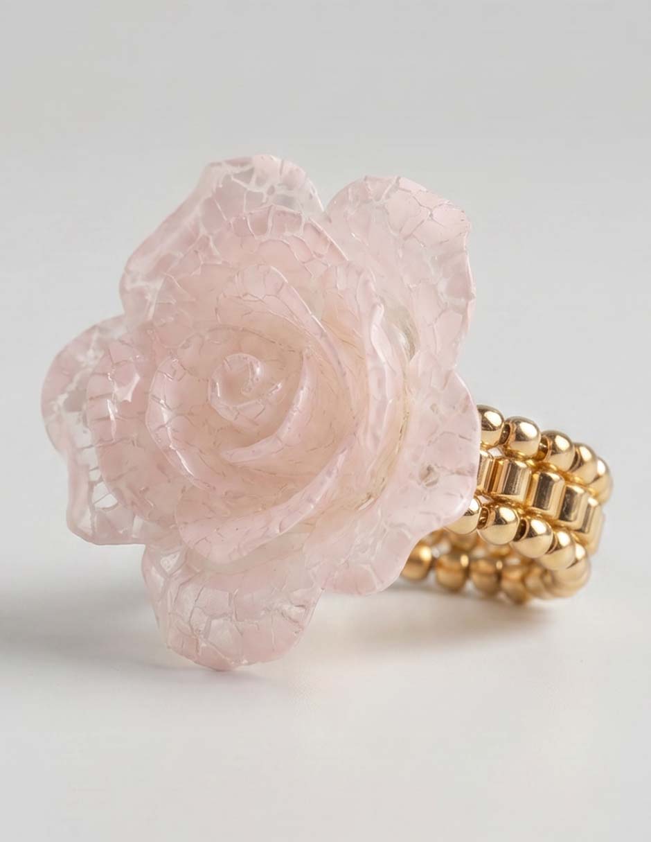 Anillo de flor brillante 4