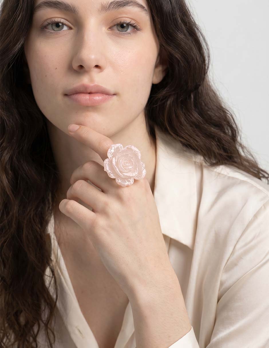Anillo de flor brillante 5